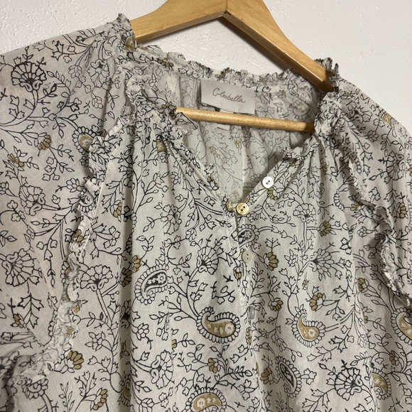 Cleobella Floral‎ Paisley Organic Cotton Blouse - Picture 4 of 8